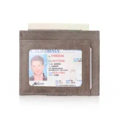 Alpine Swiss RFID Front Pocket Wallet ID Card Case