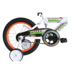 Titan Bikes Champions 16-Inch Boys BMX Bike with Training Wheels, White