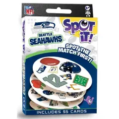 MasterPieces Officially Licensed NFL Seattle Seahawks Spot It Game for Kids and Adults