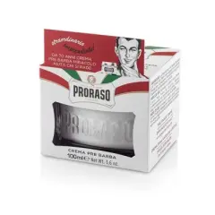 Proraso Pre-Shave Cream For Sensitive Skin | Rich and Emollient Texture | Soothing Formula | Hydrates - 3.6 oz