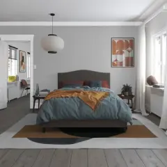 RealRooms Mason Upholstered Bed