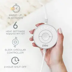 Pure Enrichment Pure Radiance Luxury Heating Pad - 12" x 24" - Cloud