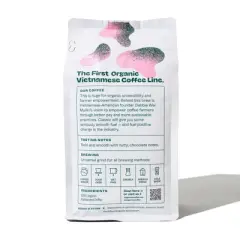 COPPER COW COFFEE Classic Organic Vietnamese Dark Roast Ground Coffee - 12oz