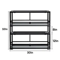 REPTIZOO 20 gallon Reptile Glass Terrarium-2pack 30 x 12 x 12 inches