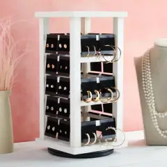 Genie Crafts Earring Cards - 100-Pack Earring Card Holder, Velvet Hanging Jewelry Display Cards for Earrings, Ear Studs, Black, 2 x 2 Inches