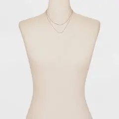 Sterling Silver Cubic Zirconia Multi-Strand Necklace - A New Day&trade; Silver