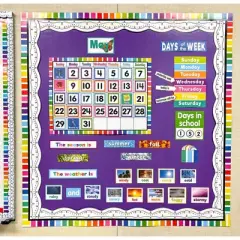 Teacher Created Resources&reg; Colorful Calendar Bulletin Board Set