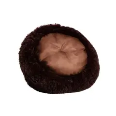 Best Friends by Sheri Donut Shag Dog Bed - 23"x23" - Chocolate