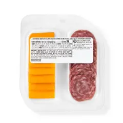 Uncured Genoa Salami and Cheddar Cheese Snacker - 2.5oz - Good & Gather&trade;