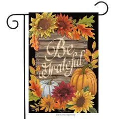 Be Grateful Fall Thanksgiving Garden Flag 18" x 12.5" Briarwood Lane