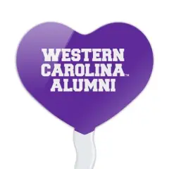 NCAA Western Carolina Alumni Heart Love Cupcake Picks Toppers Decoration Set of 6