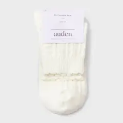Women's Scalloped Edge Pointelle Super Soft Short Crew Boot Socks - Auden&trade; 4-10
