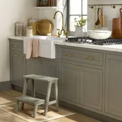 Wood Kitchen Step Stool Sage Green - Hearth & Hand&trade; with Magnolia