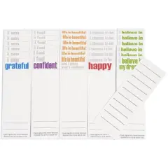 Inspired Minds Page Keepers Bookmarks, Confidence Booster Set, 6 Each of 5 Titles, Set of 30