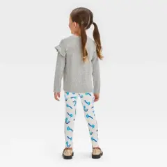 Toddler Girls' Rainbow Long Sleeve Top & Leggings Set - Cat & Jack&trade; Gray