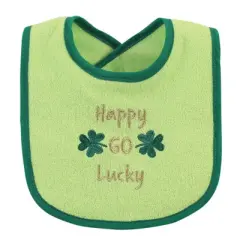 Hudson Baby Infant Cotton Terry Drooler Bibs with Fiber Filling 12pk, Holiday Baby, One Size