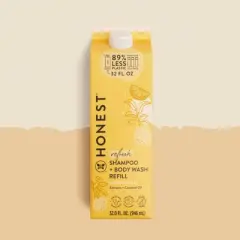 The Honest Company Refresh Shampoo + Body Wash Refill - Citrus Vanilla - 32 fl oz