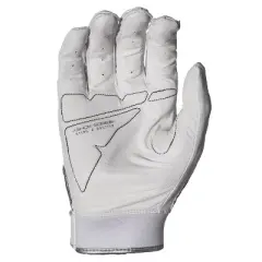 Franklin Sports Adult Shok-Sorb X Batting Gloves White -  M