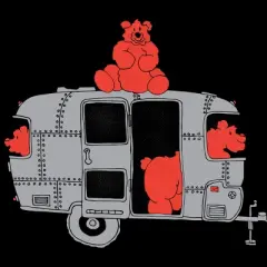 Men's Design By Humans Watch out That's A Bearstream By NDTank Tank Top