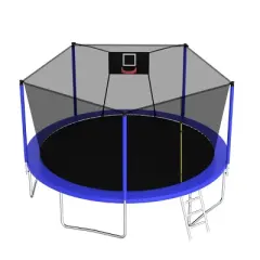 ORRD 14FT Trampoline ,Sports Fitness Trampolines with Enclosure Net, Recreational Trampolines for Outdoor Indoor