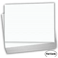 Hamilco White Cardstock Thick Paper - 4 x 6" Blank Heavy Weight 120 lb Cover Card Stock - 100 Pack