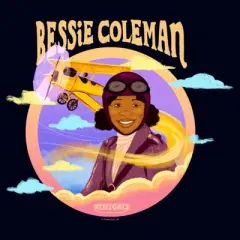 Women's Rebel Girls Bessie Coleman Portrait T-Shirt
