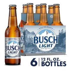 Busch Light Beer - 6pk/12 fl oz Bottles