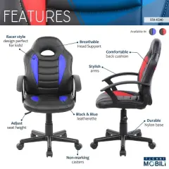 PAGED Executive Office Chair Fully Reclining Ergonomic Gaming Chair with Footrest, Adjustable Desk Chair for Bedroom