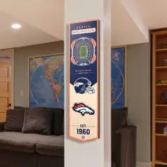8" x 32" NFL Denver Broncos 3D Stadium Banner