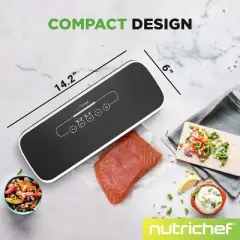 NutriChef PKVS18BK.5 Automatic Food Vacuum Sealer - Black