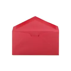 JAM Paper Monarch Colored Envelopes 3.875 x 7.5 Red Recycled 25/Pack (151014)