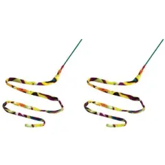 3-Pack Rainbow Cat Dancer-Cat Charmer Wand,Teaser-Cat & Kitten Toy!