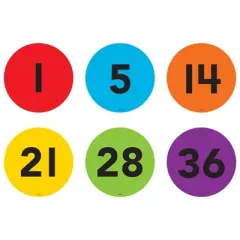 Teacher Created Resources Spot On Numbers 1-36 Floor Markers, 4"
