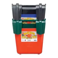 Little Giant HF15BLACK Heavy Duty 15 Quart Mountable Plastic Hook Over Feeder, Black