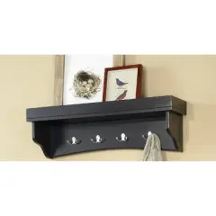 Shaker Cottage Coat Hooks with Tray - Alaterre Furniture