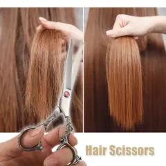 Unique Bargains Hair Scissors, Hair Cutting Scissors, Professional Barber Scissors, Stainless Steel Razor, 6.54" Long