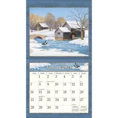 Lang 2024 Wall Calendar 24"x12" Country Living
