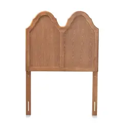 Tobin Vintage Wood Arched Headboard Walnut - Baxton Studio