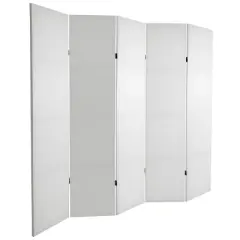 6 ft. Tall Do It Yourself Canvas Room Divider 5 Panel - Oriental Furniture