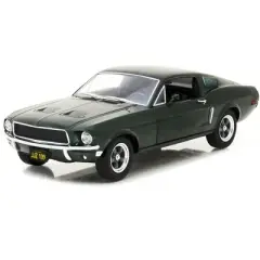1968 Ford Mustang GT Fastback Highland Green Metallic 1/24 Diecast Model Car by Greenlight