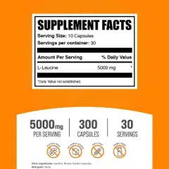 BulkSupplements L-Leucine Capsules