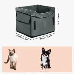 Unique Bargains Portable Dog Car Seat Gray 1 Pc