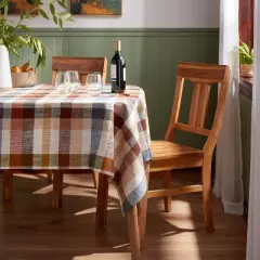 60"x84" Plaid Woven Cotton Tablecloth - Threshold&trade;