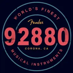 Junior's Fender 92880 Corona, CA Logo T-Shirt
