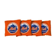 MLB New York Mets Corn-Filled Cornhole Bags Orange - 4pk