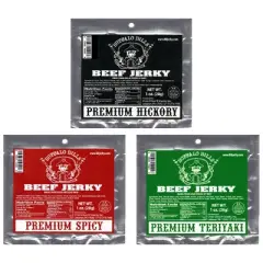 Buffalo Bills 1oz Premium Assorted Beef Jerky Packs 12-Count (beef jerky made from top round)