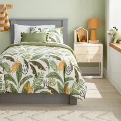 Botanical Print Kids' Duvet Cover Green - Pillowfort&trade;