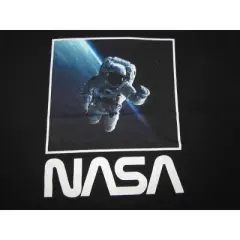 NASA Space Program Astronaut In Orbit Black T-Shirt Toddler Boy to Youth Boy
