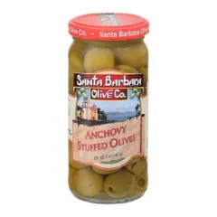 Santa Barbara Olive Co. Anchovy Stuffed Olives - Case of 6/5 oz