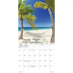 Trends International 2026 Beaches 12"x12" Wall Calendar
